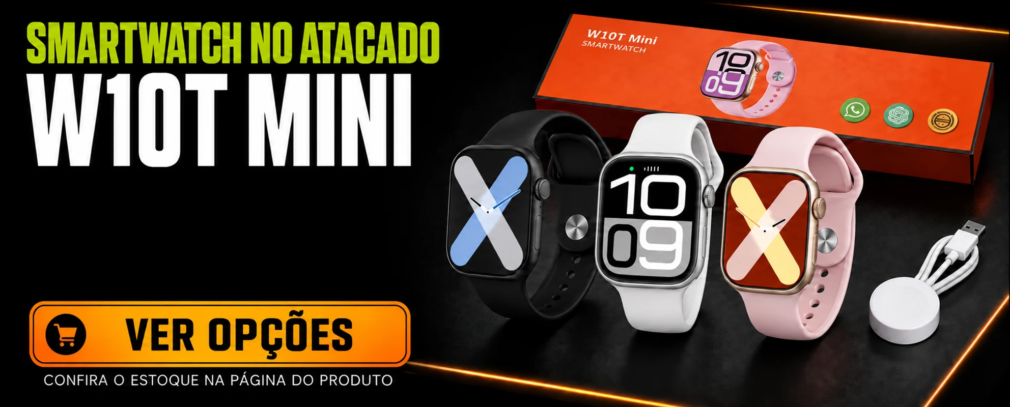 Preço atual do catálogo: Smartwatch W10T Mini