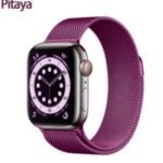 pulseira milanese de metal para apple watch smart watch iwo x8 max 38/40mm 42/44mm W26 W46 T500T5 F8 F9 X7 IWO 8 9 10 11 - Imagem 16