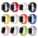 Pulseira de silicone para Smartwatch 44mm 40mm 38mm 42mm cinto de borracha smartwatch pulseira iwatch - Imagem 2
