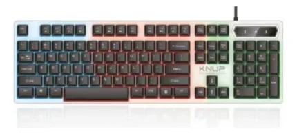 Kit Teclado E Mouse Combo Gamer Led Rgb Usb Knup Kp-te124