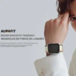 Relógio Smartwatch A10t Mini Prova D'água Esport 2 Pulseiras - Imagem 3