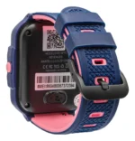 Relogio Smartwatch C/ Gps Localizador E Capa Silicone Rg-w75 Pulseira Azul Com Rosa - Imagem 4