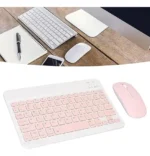 Kit Teclado E Mouse Bluetooth Ultra Fino Para Android E Ios - Imagem 5