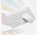 Kit Teclado E Mouse Bluetooth Ultra Fino Para Android E Ios - Imagem 13