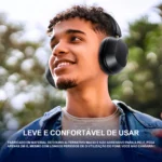 Headphone Fone Bluetooth Ugreen Max5c 75h Espacial Anc 43db Cor Preto - Imagem 8
