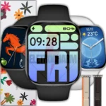 Relógio Smartwatch A10t Mini Prova D'água Esport 2 Pulseiras