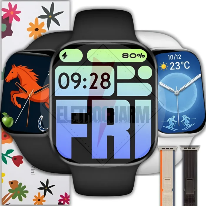 Relógio Smartwatch A10t Mini Prova D'água Esport 2 Pulseiras — imagem 1