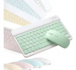 Kit Teclado E Mouse Bluetooth Ultra Fino Para Android E Ios - Imagem 15