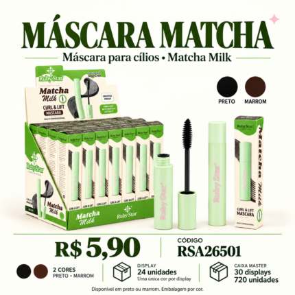Máscara para Cílios Matcha Milk Ruby Star RSA26501