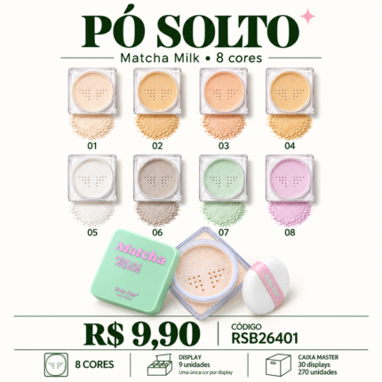 Pó Solto Matcha Milk Ruby Star RSB26401