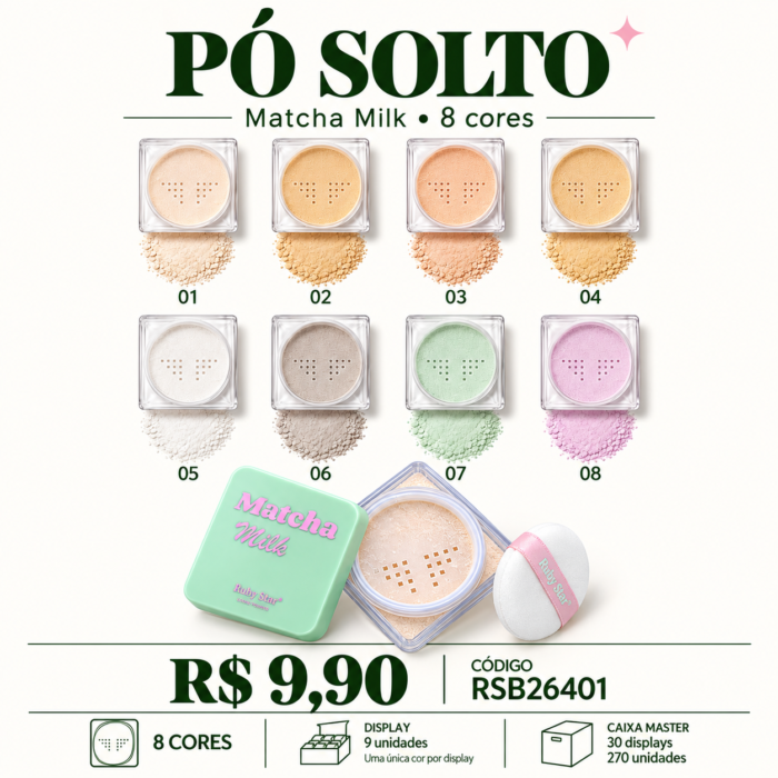 Pó Solto Matcha Milk Ruby Star RSB26401 — imagem 1