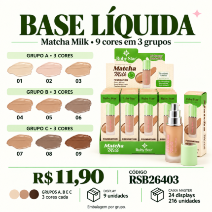 Base Líquida Matcha Milk Ruby Star RSB26403
