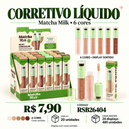 Corretivo Líquido Matcha Milk Ruby Star RSB26404