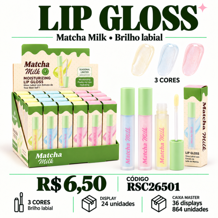 Gloss Labial Matcha Milk Ruby Star RSC26501 — imagem 1