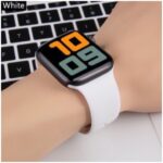 Pulseira de silicone para Smartwatch 44mm 40mm 38mm 42mm cinto de borracha smartwatch pulseira iwatch - Imagem 8