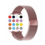 pulseira milanese de metal para apple watch smart watch iwo x8 max 38/40mm 42/44mm W26 W46 T500T5 F8 F9 X7 IWO 8 9 10 11 - Imagem 2