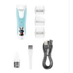 Kemei para bebês km-965 cerâmica Máquina de cortar cabelo elétrica USB para bebês - Imagem 2