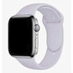 Pulseira de silicone para Smartwatch 44mm 40mm 38mm 42mm cinto de borracha smartwatch pulseira iwatch - Imagem 44