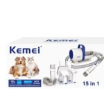 Kemei - CW2098 Tensão 220V Máquina elétrica cuidado de animais em casa Multifuncional 15 em 1 Pets