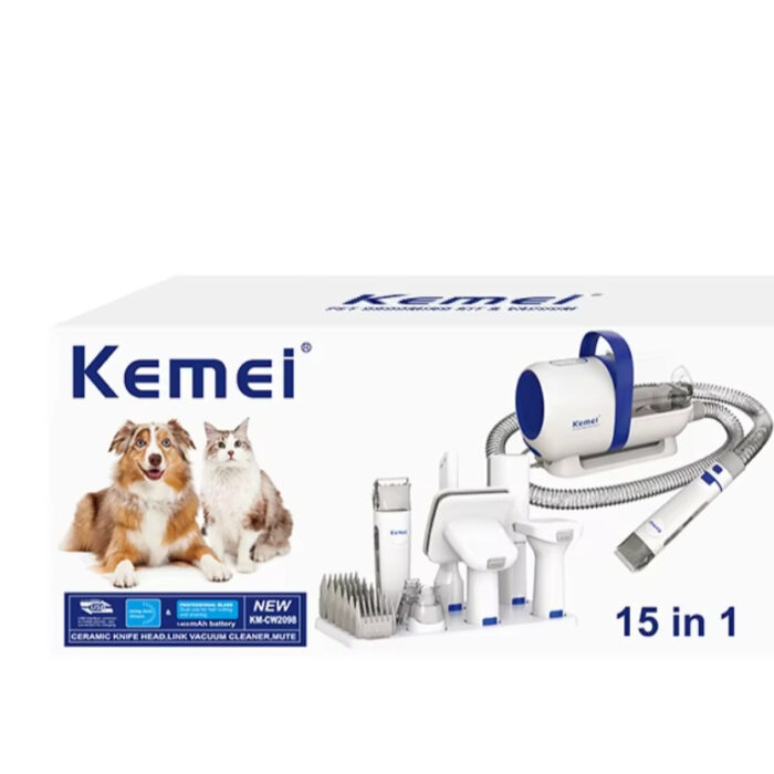 Kemei - CW2098 Tensão 220V Máquina elétrica cuidado de animais em casa Multifuncional 15 em 1 Pets — imagem 1