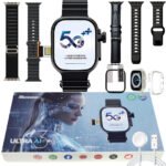 Relogio Smart Watch Ultra 3 5g IA Amoled Serie 10 Camera Chip Original 4 Pulseiras Pelicula Case - Imagem 10