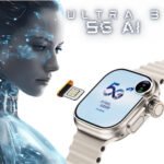 Relogio Smart Watch Ultra 3 5g IA Amoled Serie 10 Camera Chip Original 4 Pulseiras Pelicula Case - Imagem 2