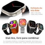 SmartWatch Hw Ultra 2 com Chat CPT Novidade 2025 + 7 Pulseiras - Imagem 7