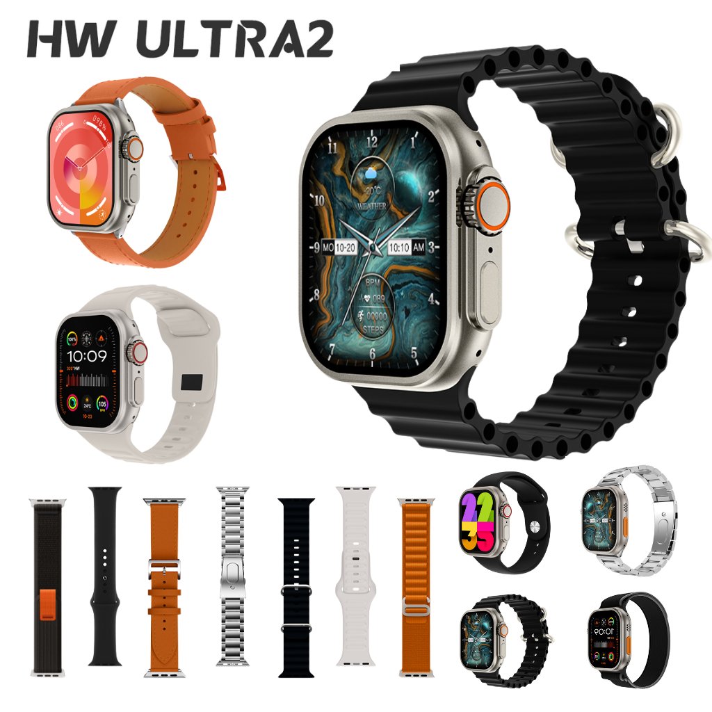 br-11134207-7r98o-m5bxgxwedkfm30 SmartWatch Hw Ultra 2 com Chat CPT Novidade 2025 + 7 Pulseiras - Imagem 1