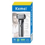 Barbeador Elétrico Shaver Recarregável Sem Fio Quatro Cabeças IPX7 Kemei KM-1310 - Imagem 8