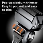 Barbeador Elétrico Shaver Recarregável Sem Fio Quatro Cabeças IPX7 Kemei KM-1310 - Imagem 7