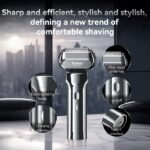 Barbeador Elétrico Shaver Recarregável Sem Fio Quatro Cabeças IPX7 Kemei KM-1310 - Imagem 4