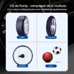 Calibrador Compressor Digital Portátil Pneu Carro Bike S/Fio - Imagem 3