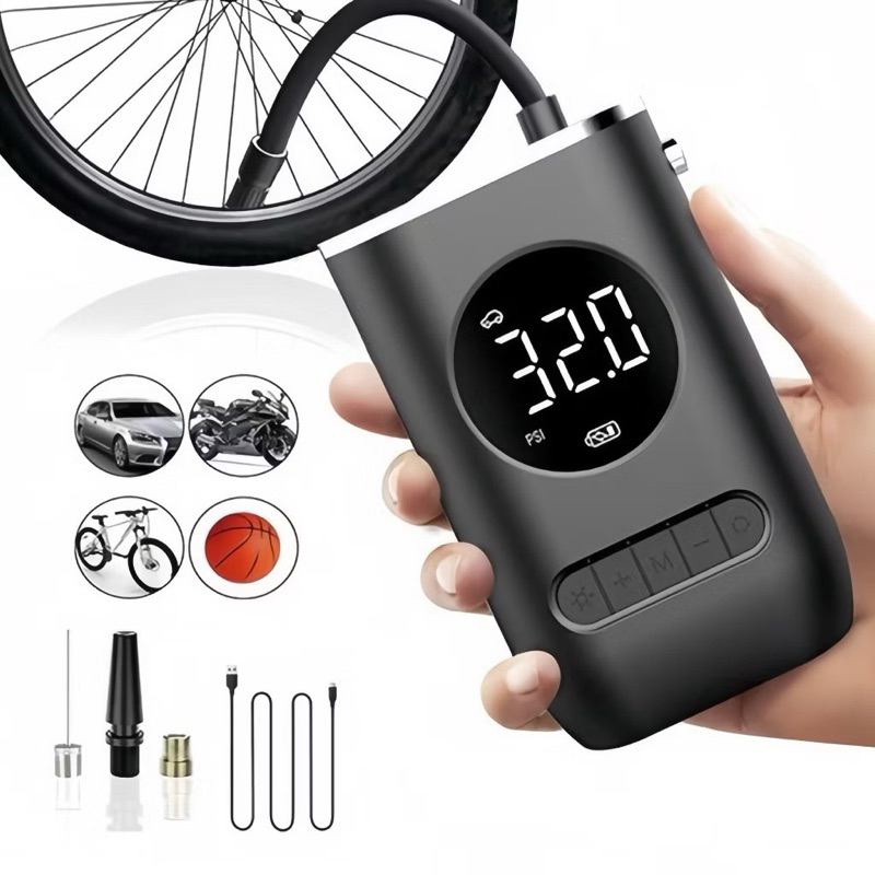br-11134207-7r98o-m9uboms7mwhu9e Calibrador Compressor Digital Portátil Pneu Carro Bike S/Fio - Imagem 1