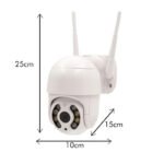 Câmera A8 Externa Ip A Prova D'água - Infravermelho Alarme Wifi Hd Sensor De Movimento - Bivolt - Imagem 3