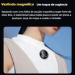 Microfone Sem Fio Lapela Magnetico 2 in 1 Type C e Lightning Com Estojo AGOLD MCF-38A - Imagem 5