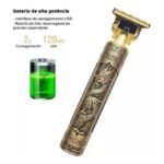 Máquina de Cortar Cabelo Dragão Corpo em Metal Profissional Dourada - Imagem 3
