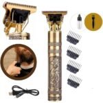 Máquina de Cortar Cabelo Dragão Corpo em Metal Profissional Dourada - Imagem 4