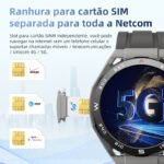 Relógio Smartwatch 4g/5g HW18 Call2 Android Entrada Chip e Câmera Frente e Verso 16gb Memoria Interna e 2gb Ram - Imagem 5