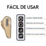 Almofada Massageadora Relaxante Movimentos Shiatsu Infravermelho Pescoço Pés Costas Lombar - Imagem 3