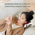 Almofada Massageadora Relaxante Movimentos Shiatsu Infravermelho Pescoço Pés Costas Lombar - Imagem 2