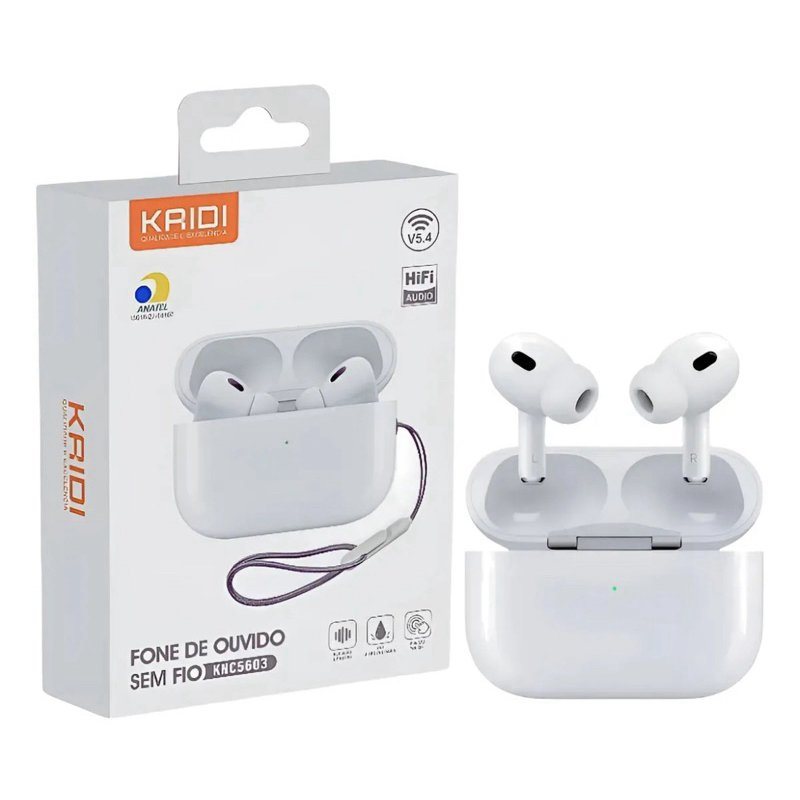 br-11134207-7r98o-mcjkxdovie4h7c Airpods A5/Fone de Ouvido Bluetooth Kaidi KNC5603 - Imagem 1