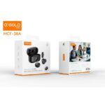 Microfone Sem Fio Lapela Magnetico 2 in 1 Type C e Lightning Com Estojo AGOLD MCF-38A - Imagem 7