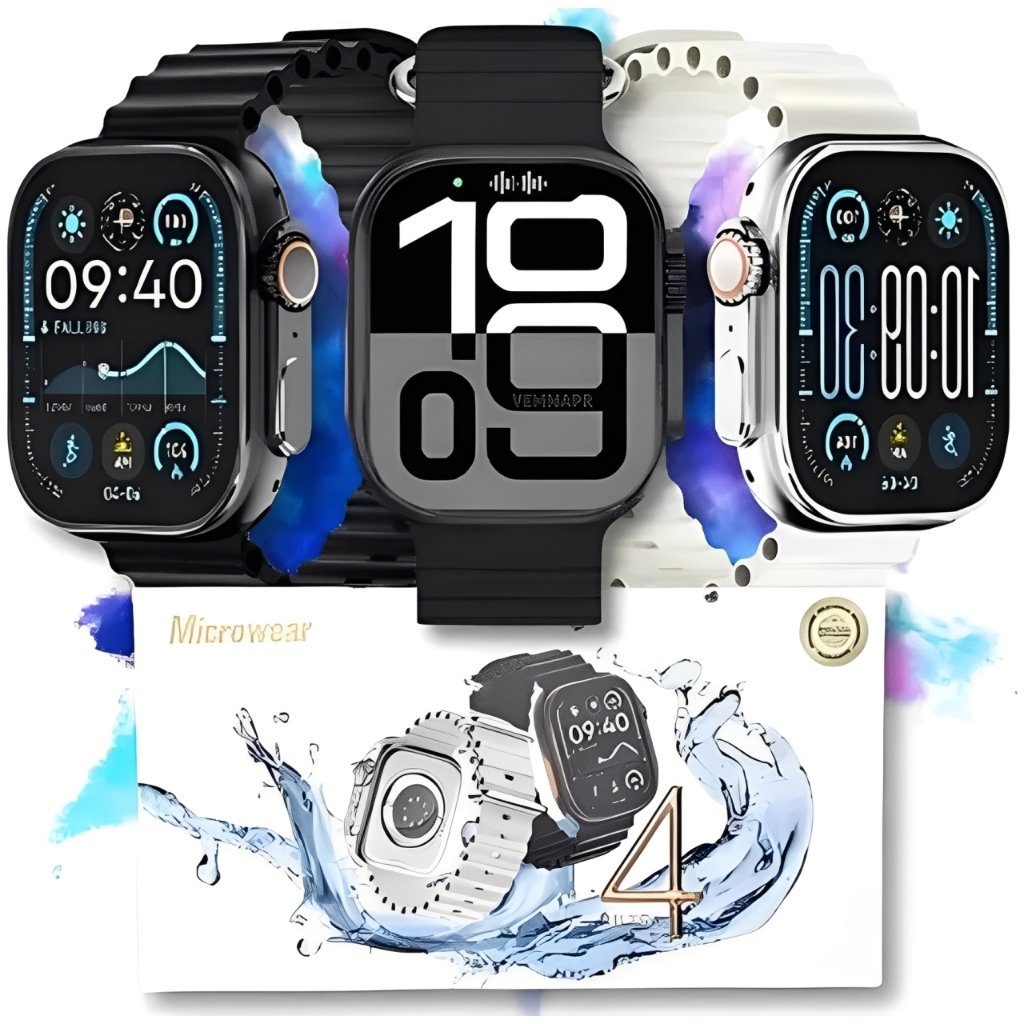 br-11134207-81z1k-mfcxkvvsoqh35c Smartwatch U4 Ultra Resistente Dagua Série 10 Lancamento 2025 Original Microwear - Imagem 1