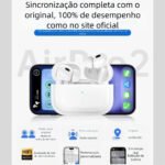 Fone Bluetooth Airpods Pro 2 -6ª Geração Com Borracha COMENTRADA USB-C - Imagem 2