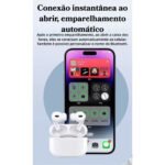 Fone Bluetooth Airpods Pro 2 -6ª Geração Com Borracha COMENTRADA USB-C - Imagem 4