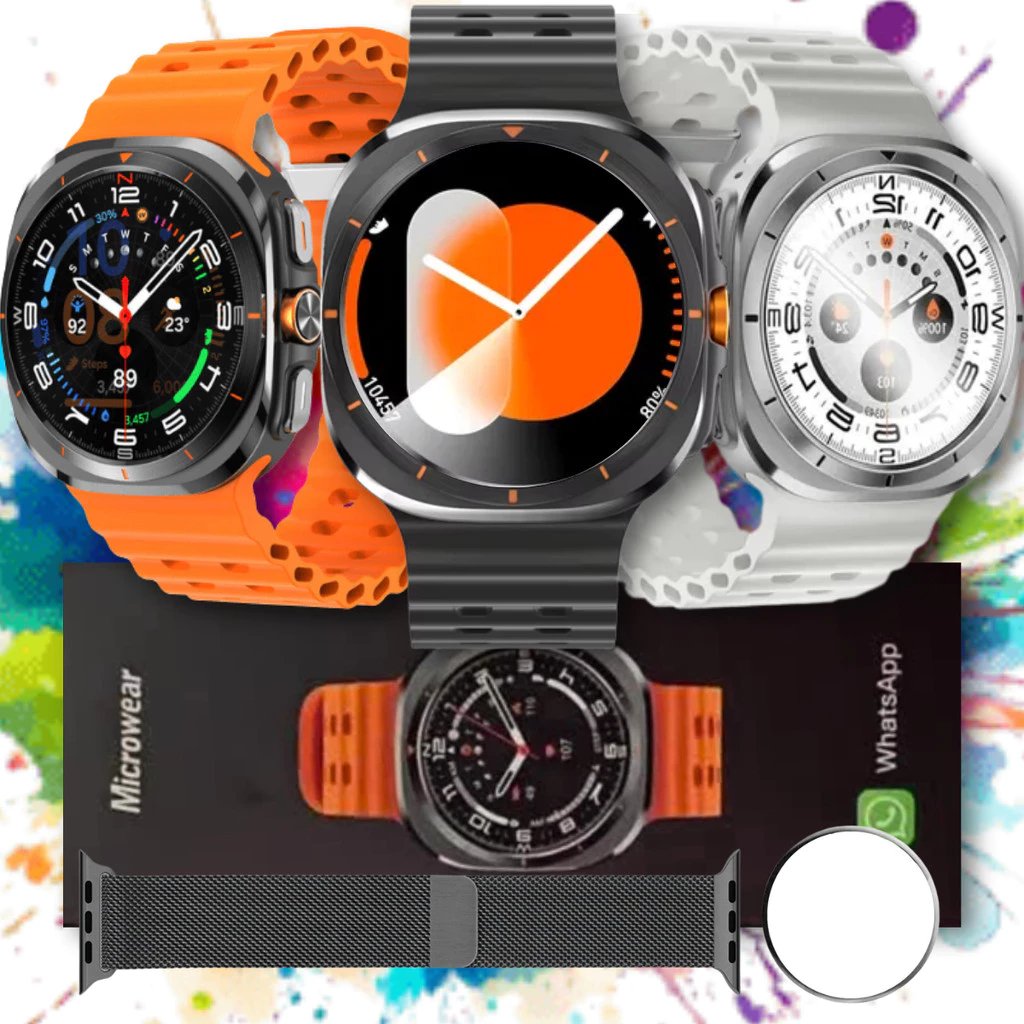 br-11134207-81z1k-mgfkmk0nf66fd0 Smartwatch MA27 Relogio Inteligente Watch Ultra GPS NFC Whatsapp Chat GPT Microwear Original - Imagem 1