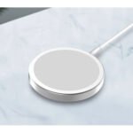 Carregador Sem Fio 15w Para iPhone Magnético Magsafe Tipo C De Carregamento Rápido Redondo - Imagem 5
