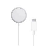 Carregador Sem Fio 15w Para iPhone Magnético Magsafe Tipo C De Carregamento Rápido Redondo - Imagem 3