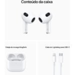 Airpods 4 (7° Geração) Fone de Ouvido Bluetooth Sem Fio Compatível com IOS - Imagem 2