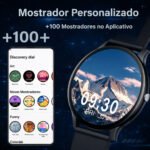 Relógio Smartwatch Gt3 Amoled lançamento Masculino Feminino Android IOS Pulseira Extra Chamandas Lançamento - Imagem 5
